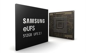 三星今日宣布用于旗舰智能手机的512GB UFS 3.1存储芯片开始批量生产