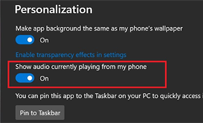 Windows 10附带的你的手机很快将支持显示安卓设备正在播放的音乐