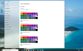 微软为Windows 10带来全新的触控键盘个性化 可以自定义各种配色和边框