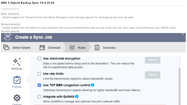 威联通(QNAP) HBS 3混合备份套件现已支持百度网盘和腾讯云盘