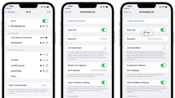 苹果改进iOS 16 WiFi功能 现在你可以查看已连接WiFi的密码并复制