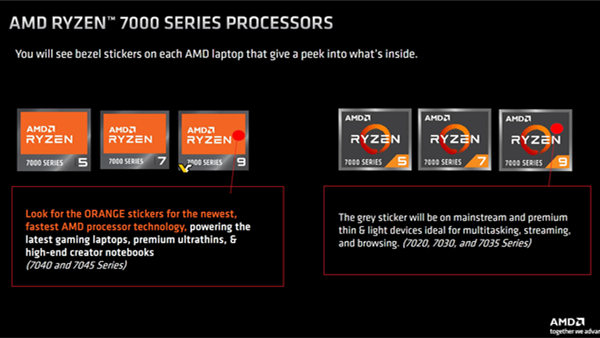 搞不懂型号？AMD解释处理器型号代表的含义 同时推出中高端橙色贴纸