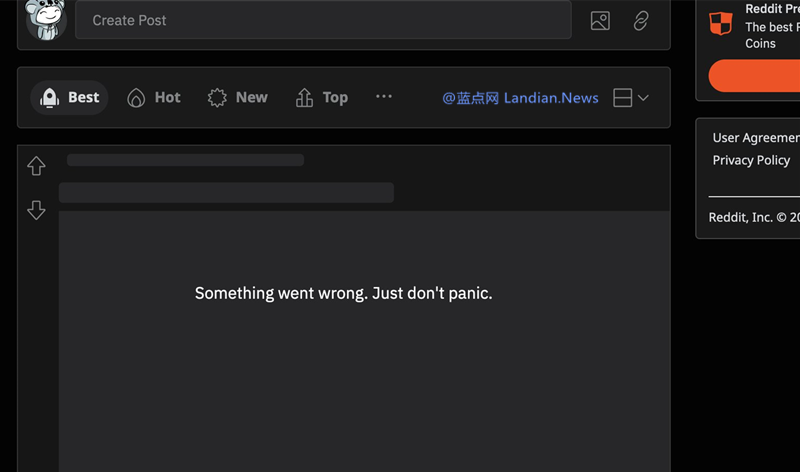 Reddit网友为抗议API问题发起爆吧 Reddit被爆到短暂下线 – 蓝点网
