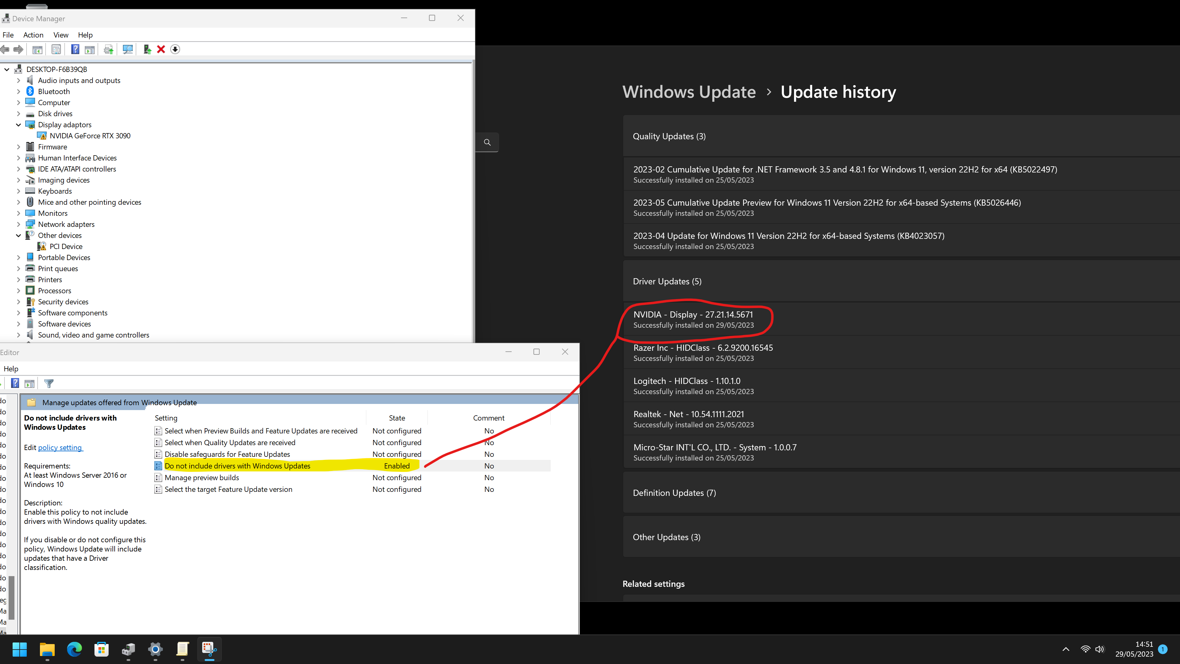 组策略成摆设！微软向Windows 10/11强制推送AMD和英伟达显卡驱动