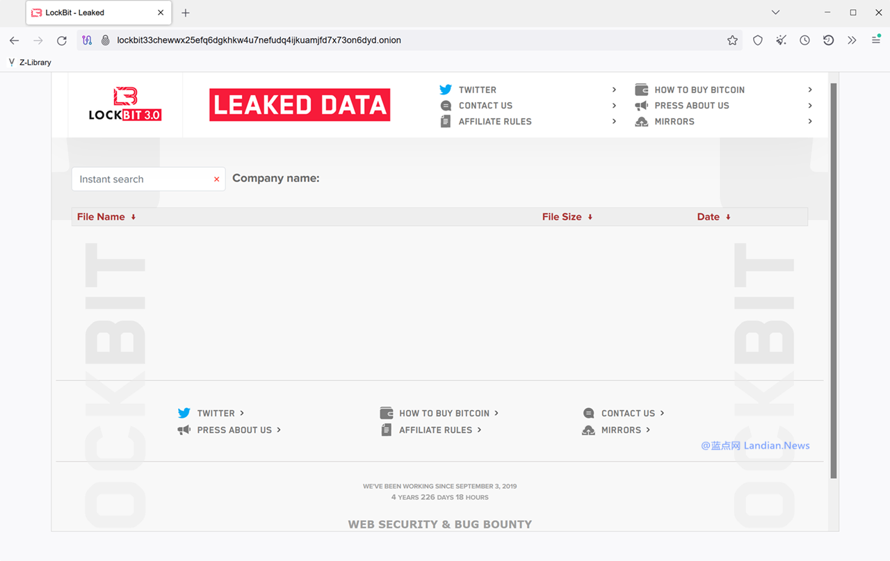 敲诈硬件Lockbit已经正在暗网上线新的数据泄露站面 看起去已经重去世 – 蓝面网