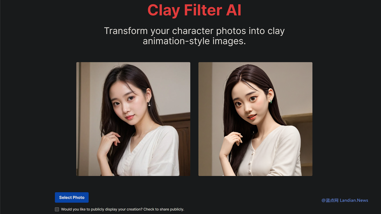 [在线工具] Clay Filter AI – 快速将你的照片转换成粘土动画风格(免费)-大海资源库