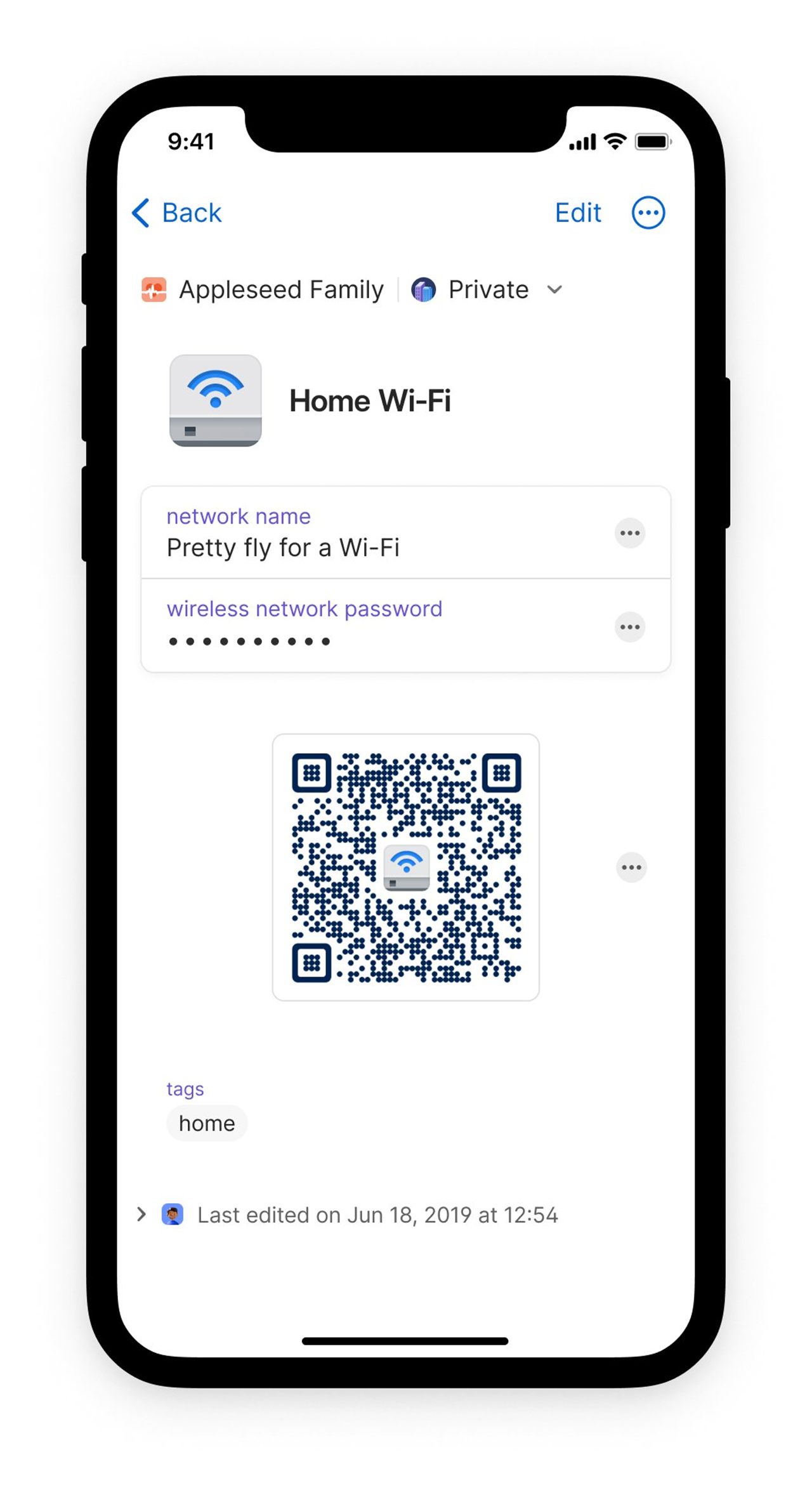 密码管理器1Password新增WiFi二维码功能 可以快速共享密码给家人朋友