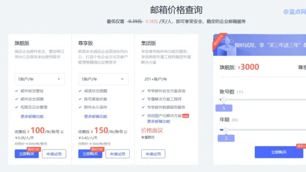 网易企业邮箱免费版已账号容量由3GB缩减为1GB 超出后将无法正常收发邮件