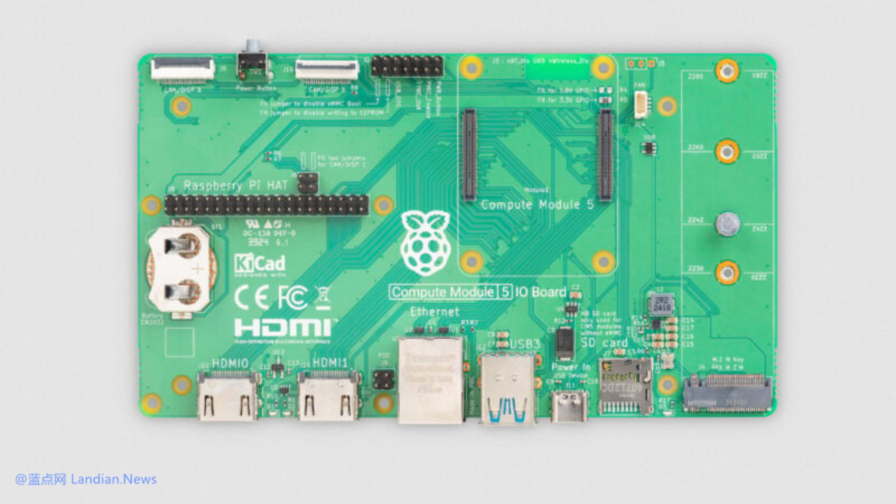 树莓派推出嵌入式单板计算机Raspberry Pi CM5 配置更高45美元起售