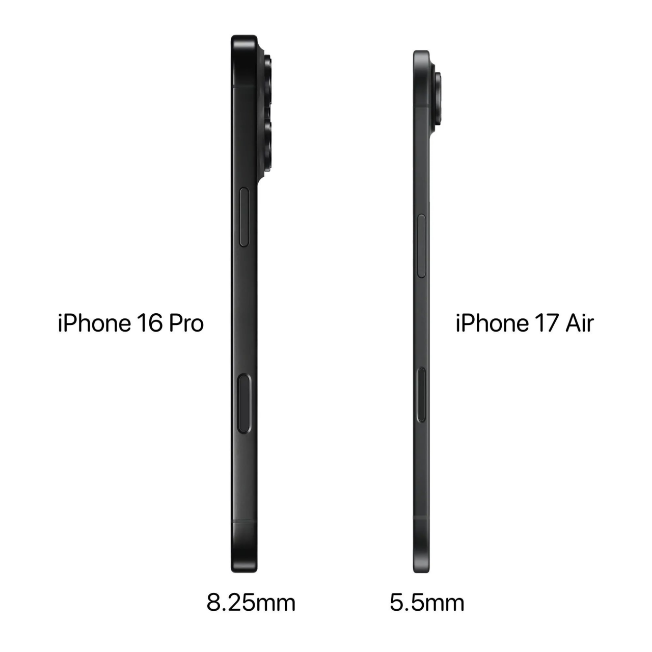 苹果即将推出的令人iPhone 17 Air超薄机型搭载令人失望的电池 仅2800毫安时