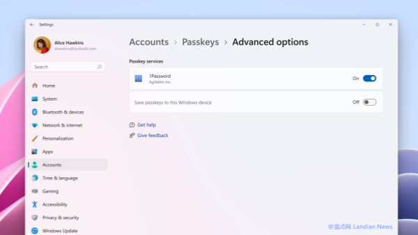 微软推出Windows 11 25H2首个测试版 带来1Password等密码管理器的高级集成