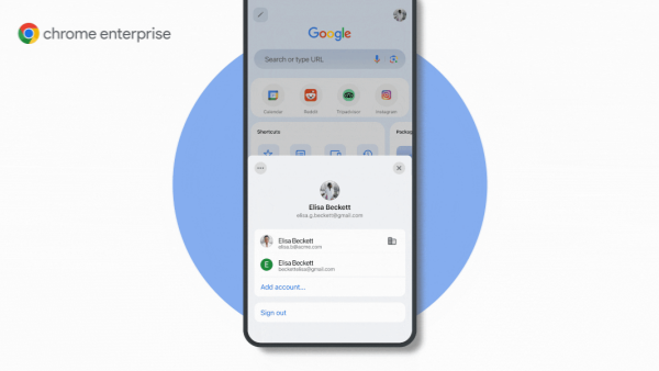 Chrome for iOS允許創(chuàng)建個人和工作空間隔離數(shù)據(jù) 但此功能僅限于企業(yè)用戶