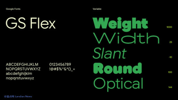 [下载] 谷歌基于开放字体协议推出Google Sans Flex品牌字体 开源免费可商用