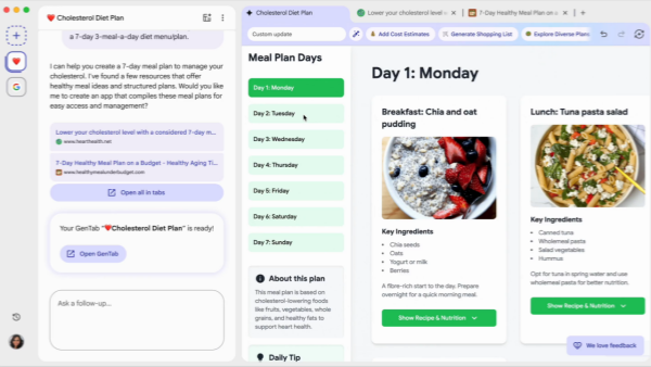 谷歌推出人工智能浏览器Disco 可以快速编写交互式Web应用帮助用户解决问题