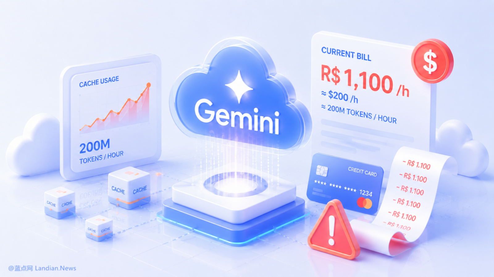 谷歌Gemini API再BUG 有开发者每小时被收取200美元缓存费且无法删除缓存