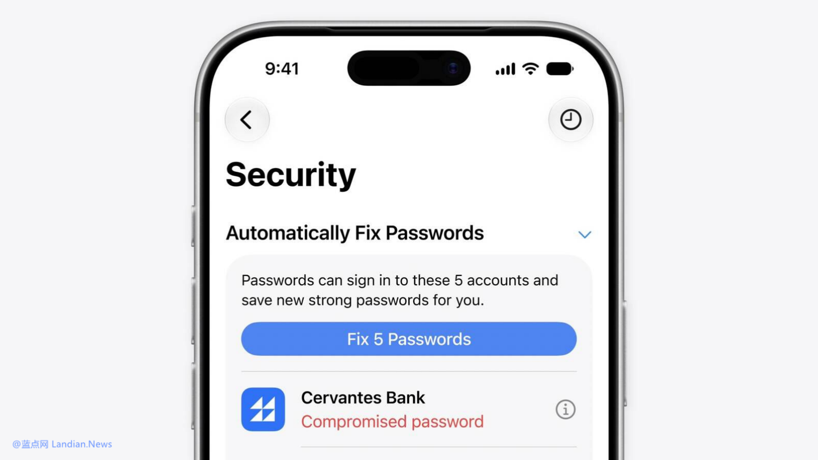 iOS 27密码管理器将利用AI帮助用户自动登录网站修改弱密码和已泄露密码