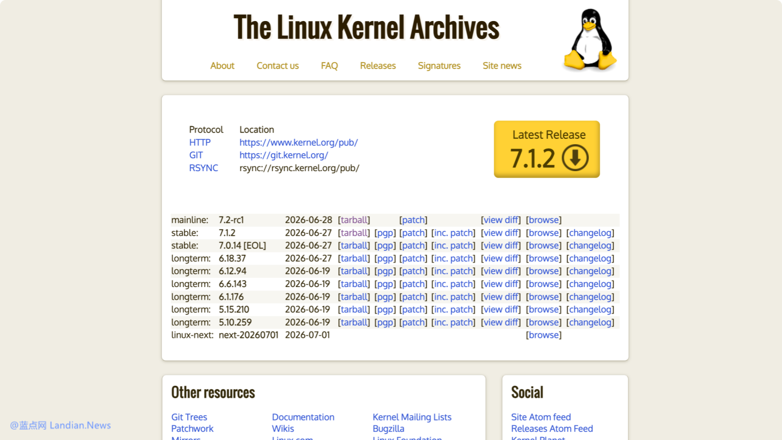 Linux基金会承认内核文件被删除 原因是添加主镜像时出现配置失误