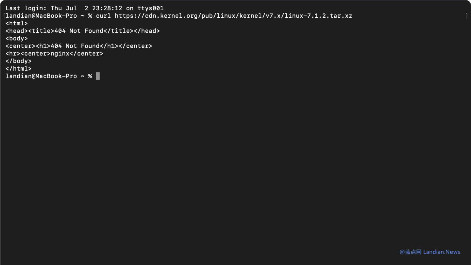 出大事了：Linux Kernel官网疑似出现故障 所有公开发布的内核和存档均被删除