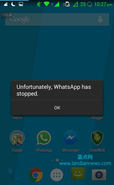 WhatsApp for Android 存安全漏洞：2KB特殊字符就可让其彻底崩溃
