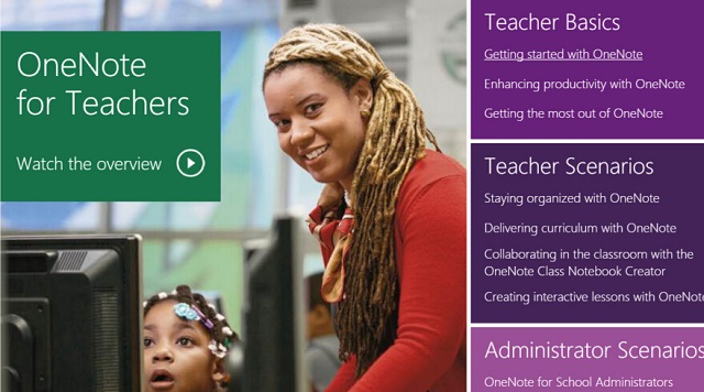 微软上线OneNote For Teachers网站教你如何使用OneNote