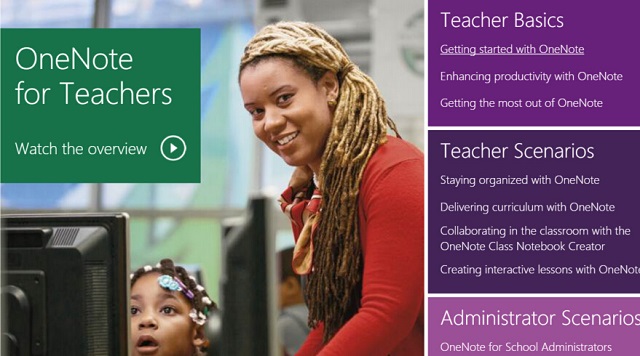 微软上线OneNote For Teachers网站教你如何使用OneNote