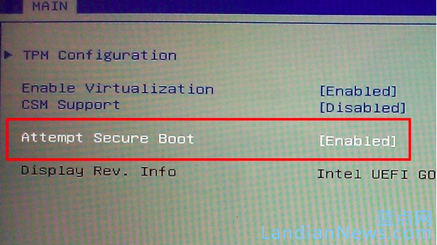 微软允许OEM对 Windows 10电脑不提供关闭Secure Boot的选项